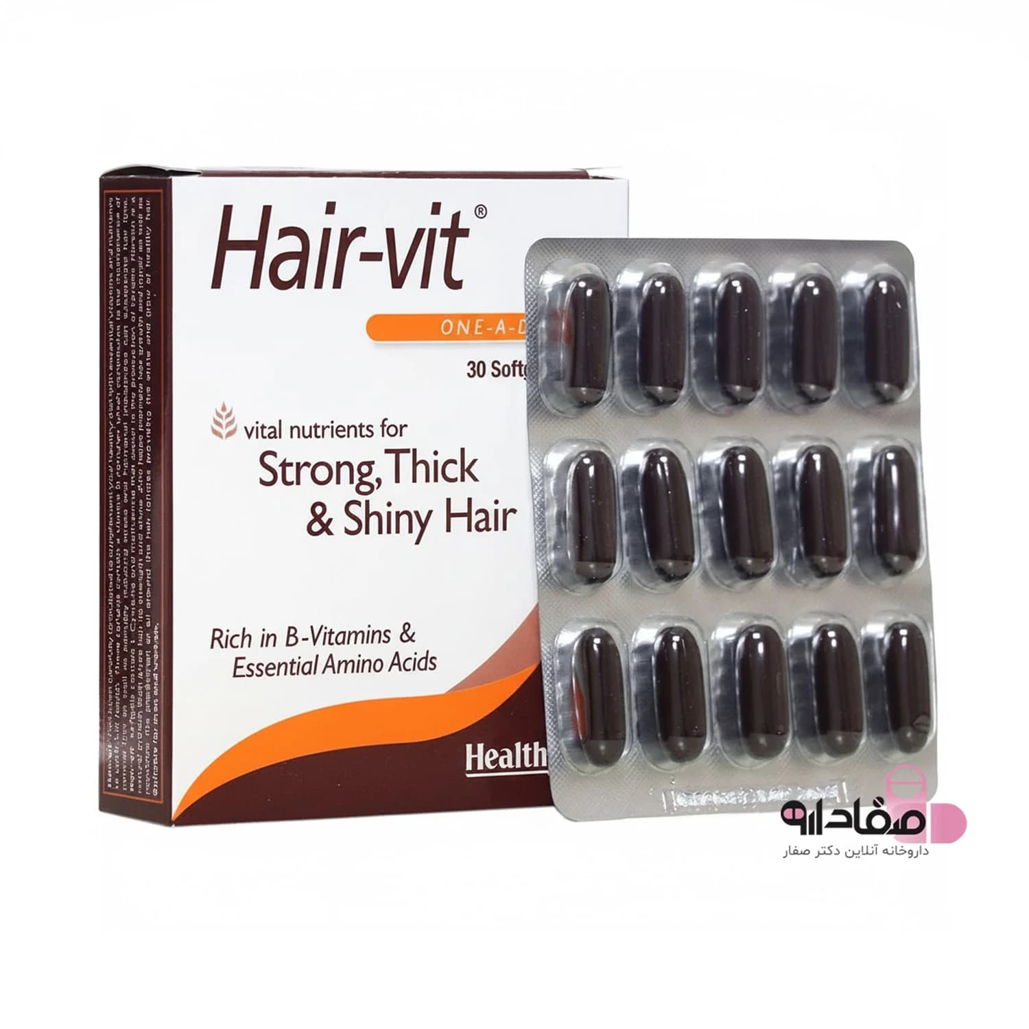 قرص هیرویت هلث اید تقویت مو، ناخن و پوست 30 عددی | Health Aid Hairvit 30 Capsules