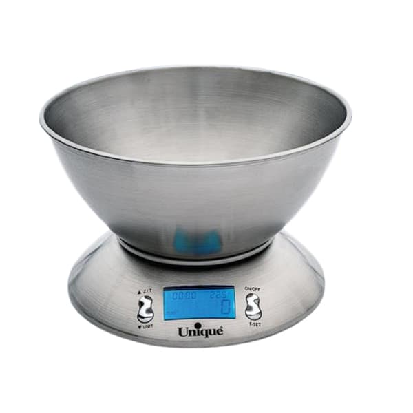 ترازوی آشپزخانه 5 کیلویی کاسه دار استیل مدل UN- 6518 — تصویر ۲