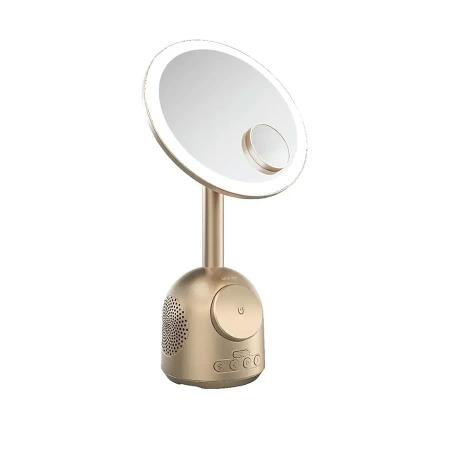 آینه آرایش با اسپیکر بلوتوث و شارژر مگ سیف گرین لاین Green Lion Makeup Mirror with Speaker and MagSafe Charger