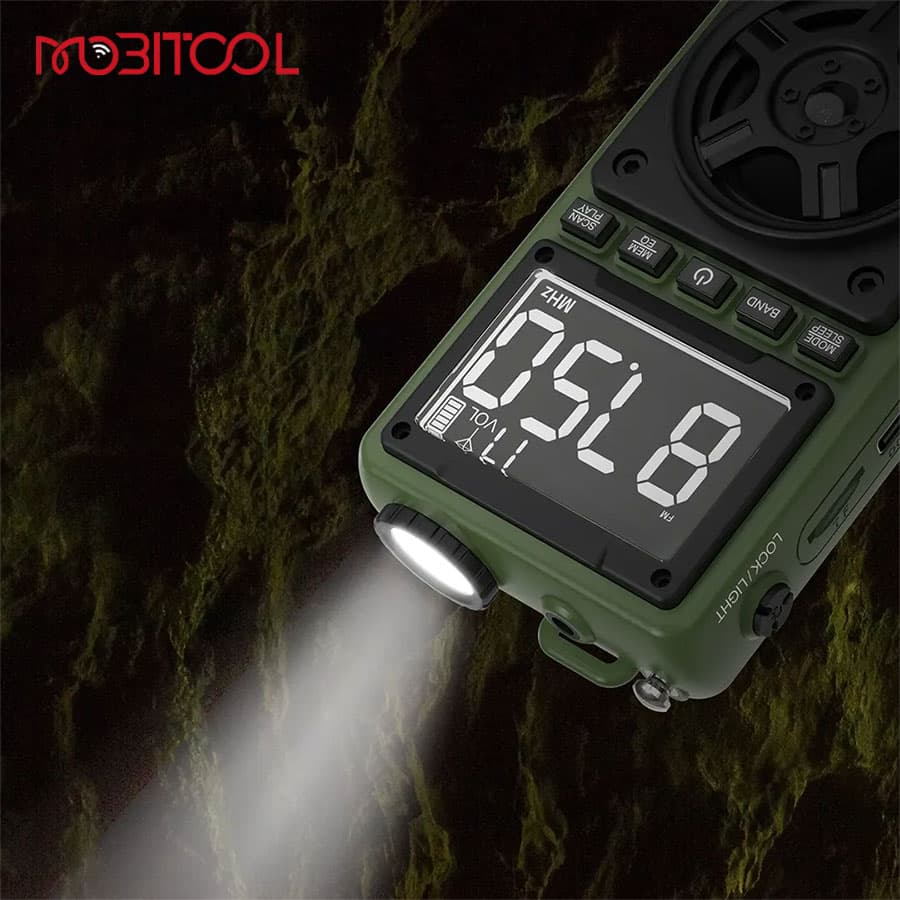 رادیو و اسپیکر بلوتوث گرین لاین Green Lion Voyager Portable Radio,Flash Light,Speaker — تصویر ۴
