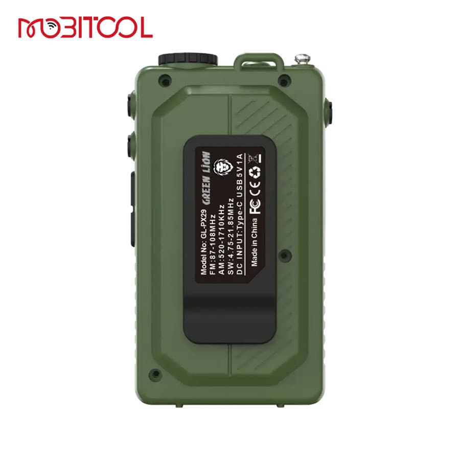 رادیو و اسپیکر بلوتوث گرین لاین Green Lion Voyager Portable Radio,Flash Light,Speaker — تصویر ۳