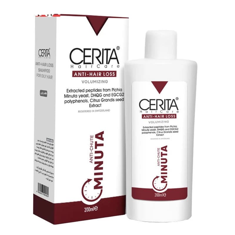 شامپو ضد ریزش موی چرب مینوتا سریتا 200 میلی‌لیتر | Minota Serita Anti-Hair Loss Shampoo for Oily Hair 200 ml