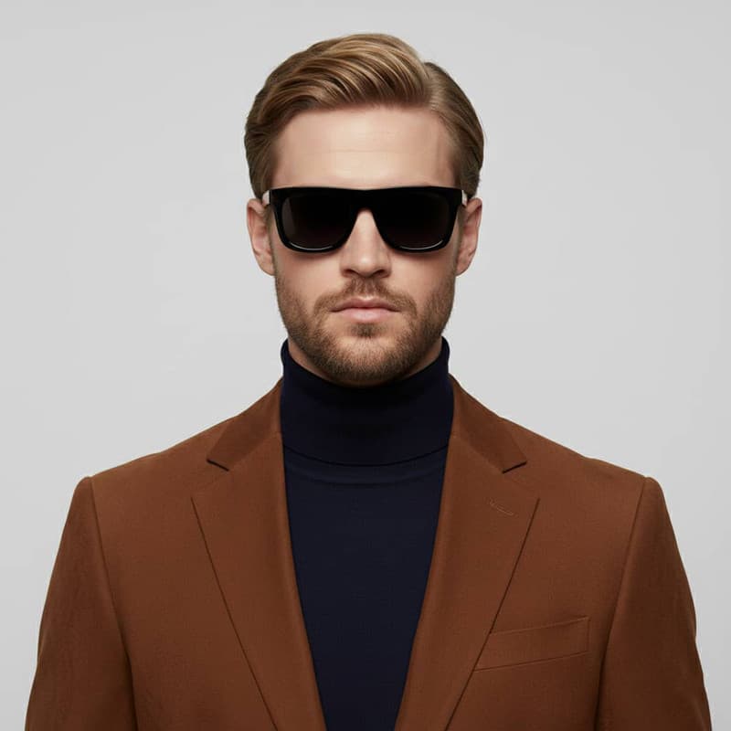 عینک آفتابی ویفرر (Wayfarer) پلیس مدل SPL F71 C001 — تصویر ۵