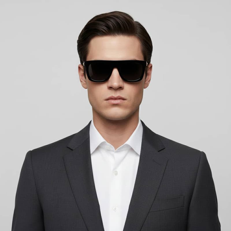 عینک آفتابی ویفرر (Wayfarer) پلیس مدل SPL F71 C001 — تصویر ۴