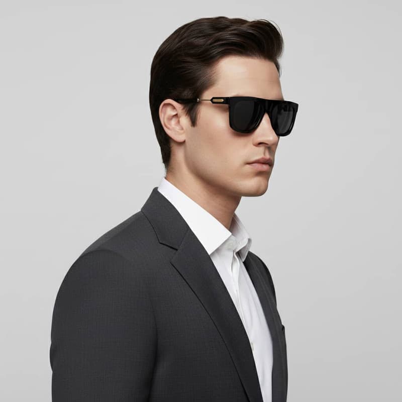 عینک آفتابی ویفرر (Wayfarer) پلیس مدل SPL F71 C001 — تصویر ۳