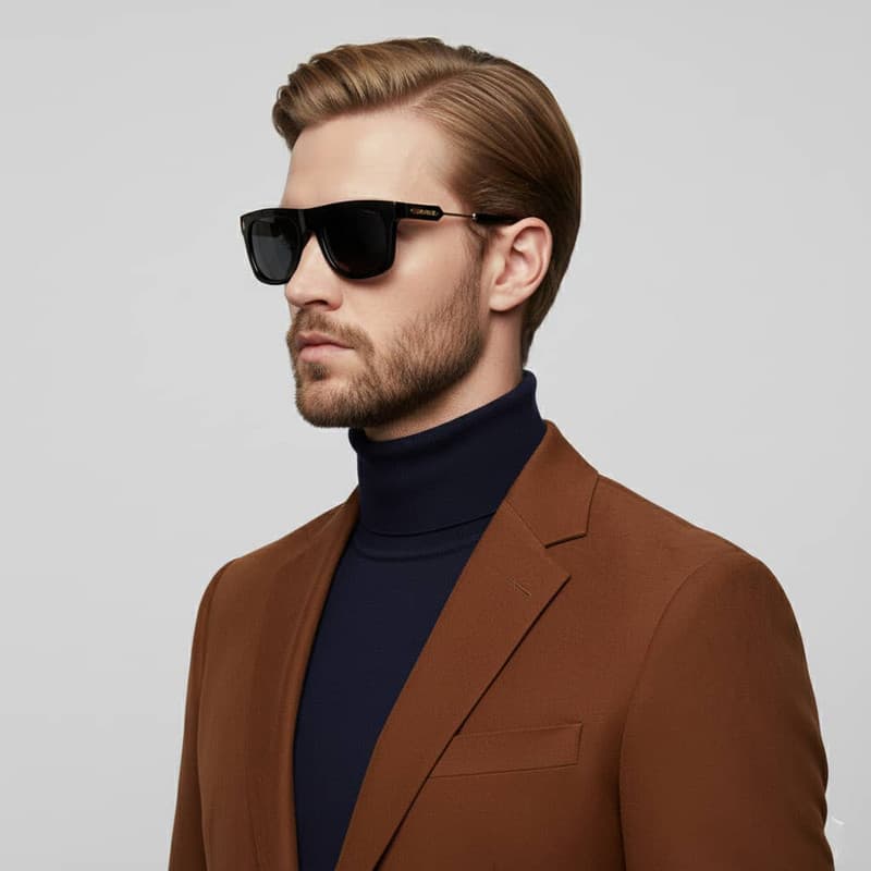 عینک آفتابی ویفرر (Wayfarer) پلیس مدل SPL F71 C001 — تصویر ۶