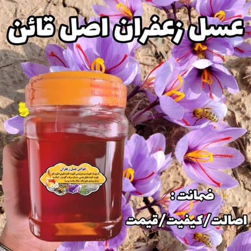 عسل زعفران اصل قائن 1 کیلویی .خرید مستقیم از زنبوردار (ارسال رایگان با خرید 2 میلیون از غرفه)