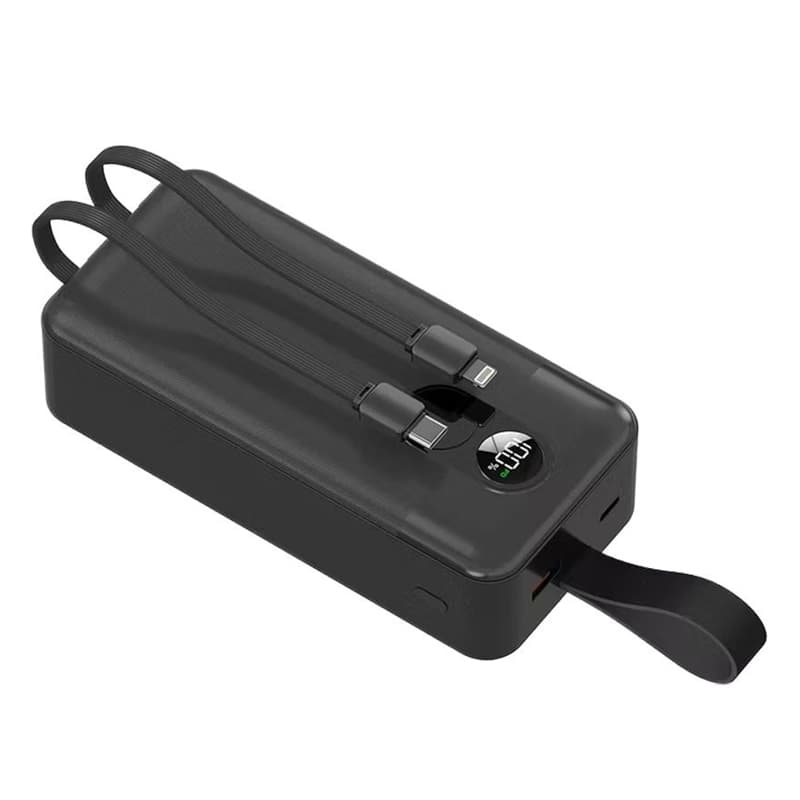 پاوربانک 30 هزار کابل متصل پرودو Porodo 30000mAh Power Bank with Integrated Cables PD-PBFCH059 — تصویر ۹