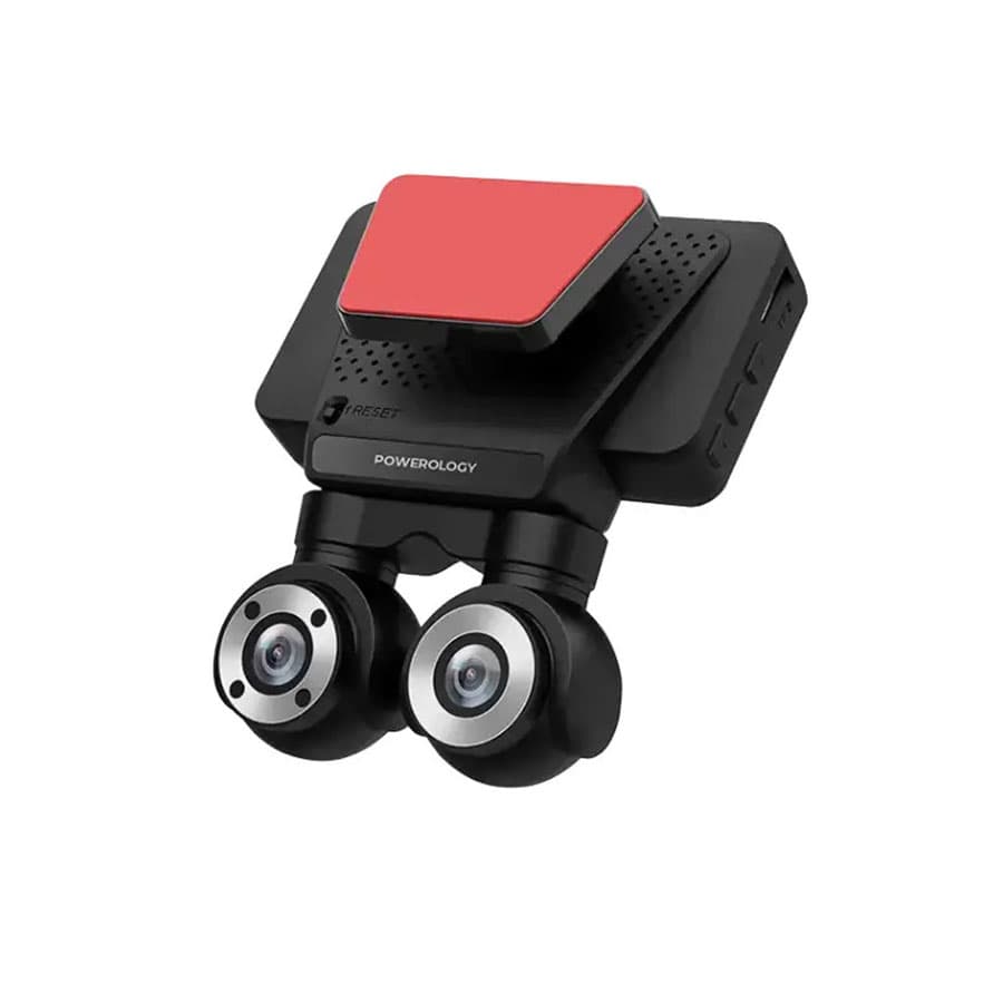 دوربین ثبت وقایع خودرو 4K پاورولوژی Powerology Dual Lens Dash Camera P4KCAM108