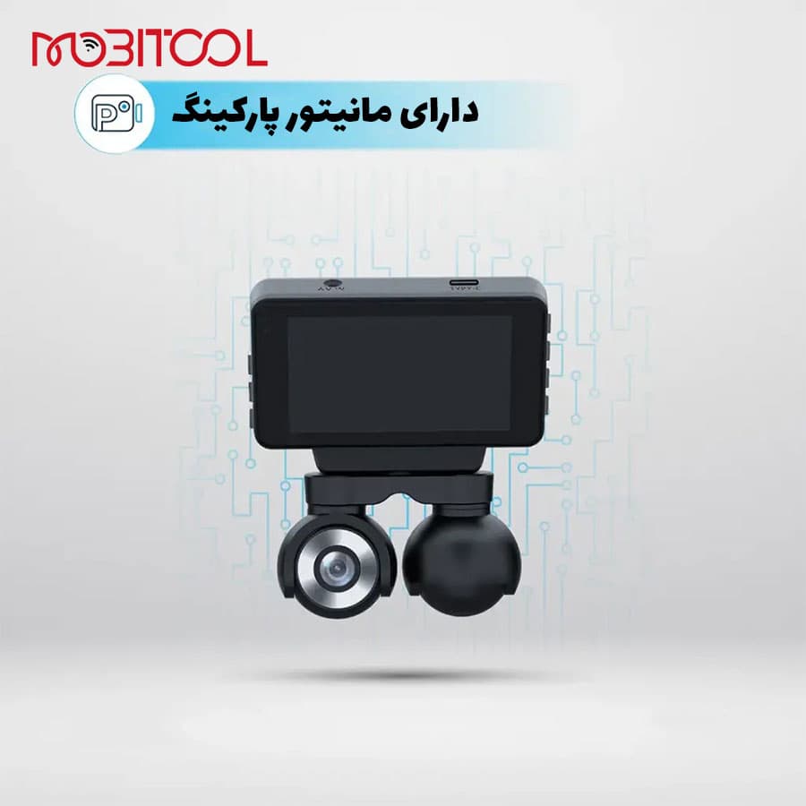 دوربین ثبت وقایع خودرو 4K پاورولوژی Powerology Dual Lens Dash Camera P4KCAM108 — تصویر ۴