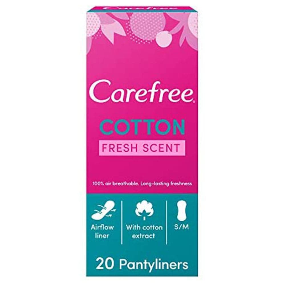پد روزانه معطر Carefree سایز کوچک و مدیوم بسته 20 عددی — تصویر ۲