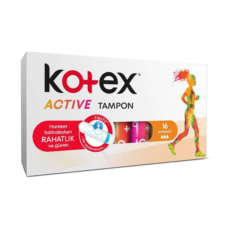 تامپون کوتکس مدل Active Normal جذب بسیار بالا تعداد 16 عددی
