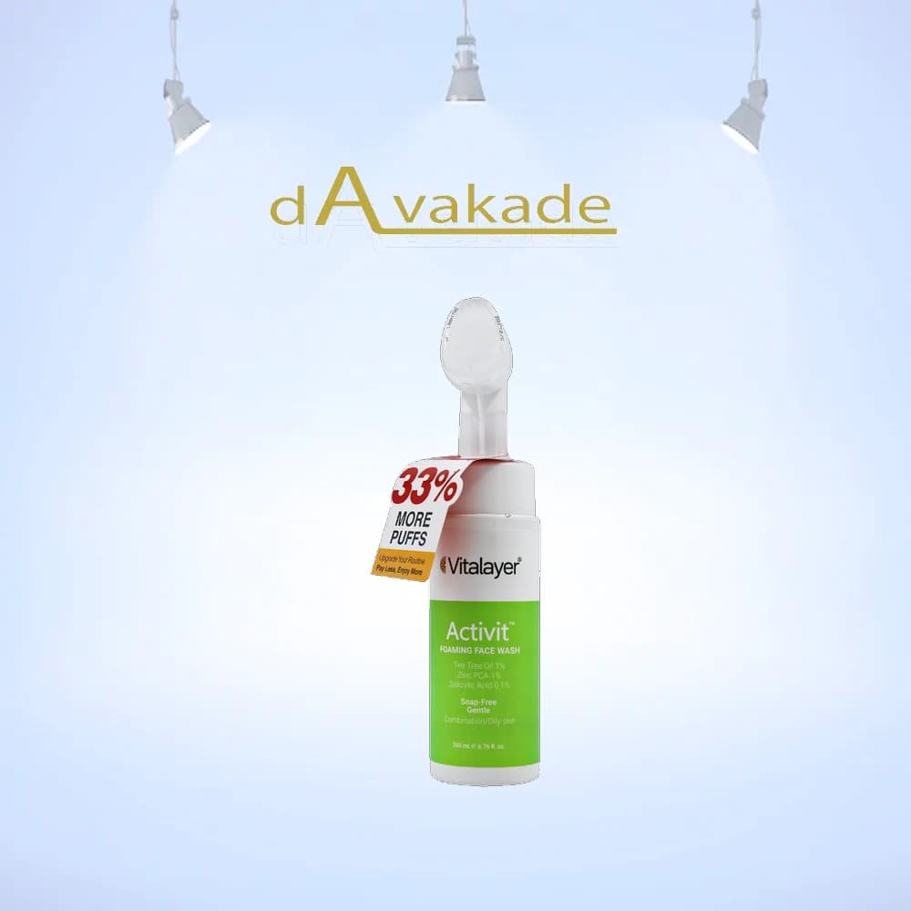 فوم شستشوی صورت اکتی‌ویت پوست چرب ویتالیر Vitalayer، ۲۰۰ میلی‌لیتر