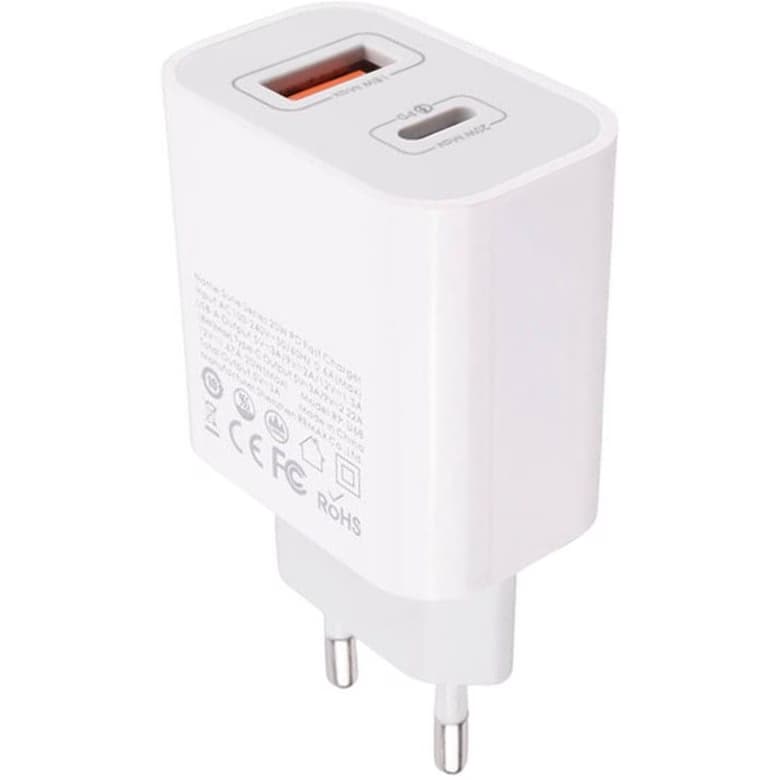 شارژر دیواری 20 وات 2 پورت ریمکس مدل U68 به همراه کابل PD لایتنینگ به Type-c — تصویر ۶
