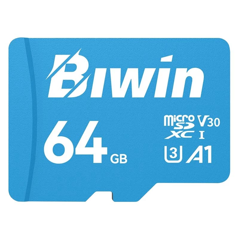 کارت حافظه microSDXC بیوین مدل MS100 کلاس 10 استاندارد UHS-I U3 V30 A1 سرعت 100MBps ظرفیت 64 گیگابایت — تصویر ۲