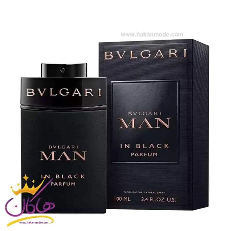 عطر ادکلن بولگاری من این بلک پارفوم مردانه — تصویر ۲