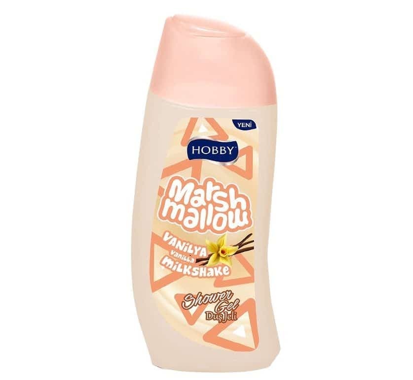 شامپو بدن هوبی Hobby مدل Marsh Mallow رایحه وانیل حجم 500 میل — تصویر ۲