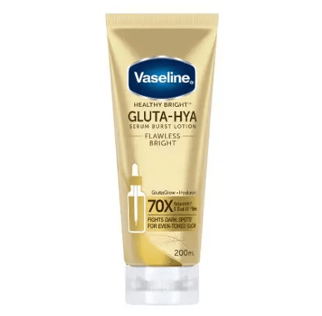 لوسیون بدن سرمی وازلین Vaseline مدل GLUTA – HYA Flawes Bright حجم 330 میل — تصویر ۹