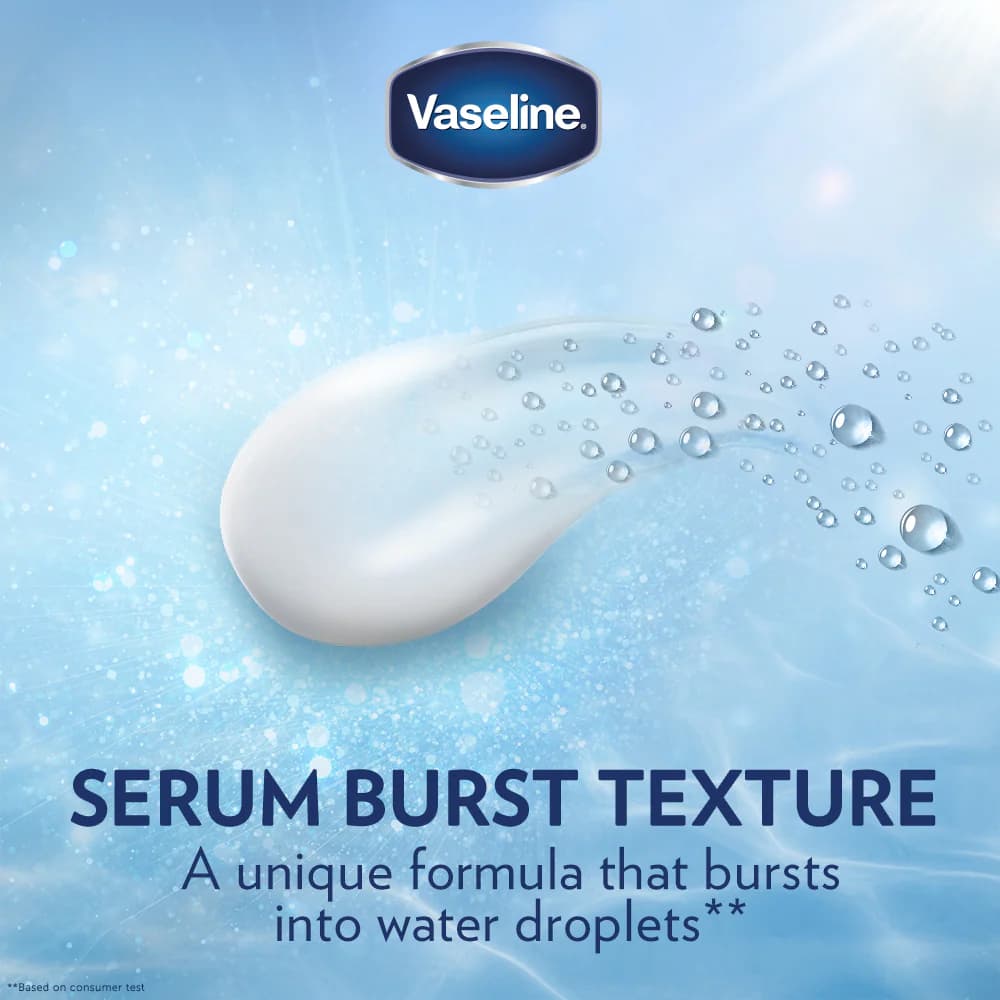 لوسیون بدن سرمی وازلین Vaseline مدل GLUTA – HYA Dewy Radiance حجم 330 میل — تصویر ۶