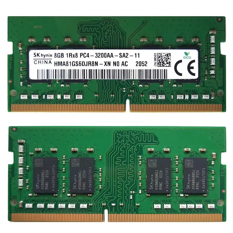 رم لپ‌تاپ اس‌کی هاینیکس ظرفیت 8 گیگابایت DDR4 فرکانس 3200 مگاهرتز تایمینگ CL22 | SK HYNIX SODIMM 8GB DDR4 3200MHz CL22 Laptop RAM — تصویر ۵