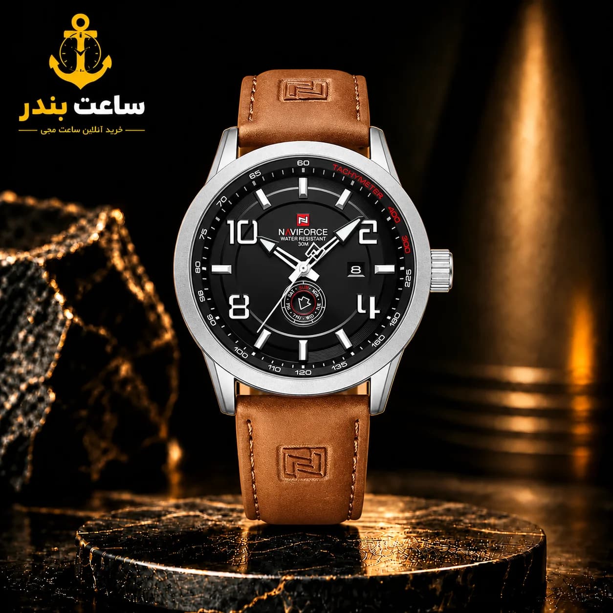 ساعت مچی مردانه نیوی فورس NAVIFORCE NF9229 S/W/L.BN — تصویر ۷