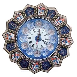 ساعت دیواری خاتم کاری مدل خورشیدی قطر 42 سانت کد 1 — تصویر ۲
