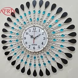 ساعت دیواری آتریکس مدل خورشیدی کد A505 موتور بیصدا — تصویر ۲
