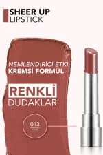 رژ لب جامد شیر آپ فلورمار Flormar Sheer Up شماره 013 رنگ Gaia — تصویر ۶