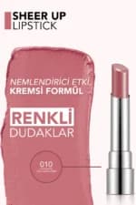 رژ لب جامد شیر آپ فلورمار Flormar Sheer Up شماره 010 رنگ Thulian Pink — تصویر ۱۲
