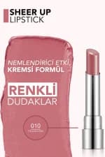 رژ لب جامد شیر آپ فلورمار Flormar Sheer Up شماره 010 رنگ Thulian Pink — تصویر ۶