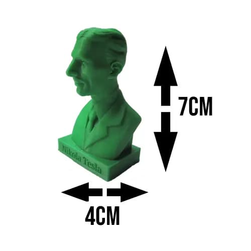 مجسمه طرح Nikola Tesla سبز — تصویر ۴