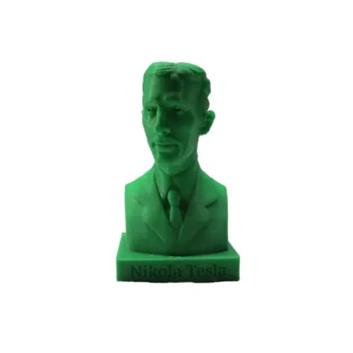 مجسمه طرح Nikola Tesla سبز — تصویر ۳