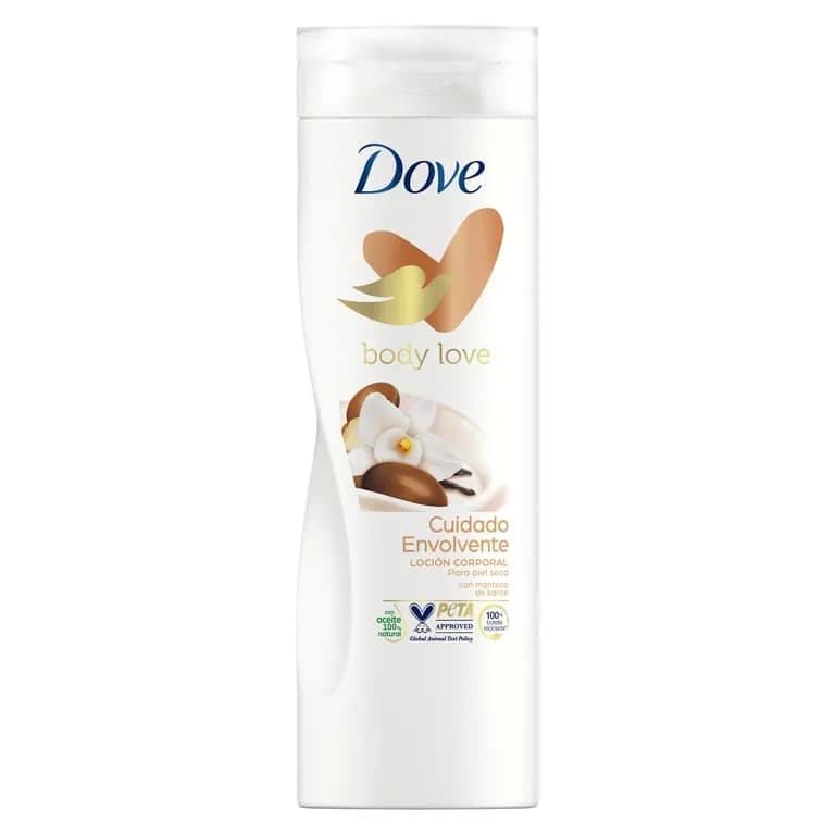 لوسیون بدن Body Love داو Dove مدل Glowing Care حاوی شی باتر و وانیل حجم 400 میل — تصویر ۴
