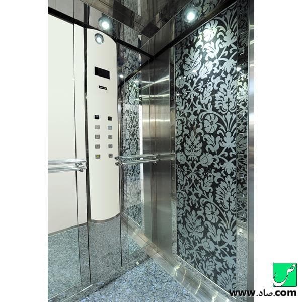 کابین آسانسور کد 32 استیل — تصویر ۲
