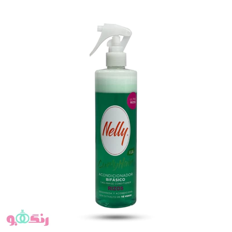 اسپری دو فاز مو فر و مجعد نلی Nelly مدل Green Tea حجم 400 میل — تصویر ۹