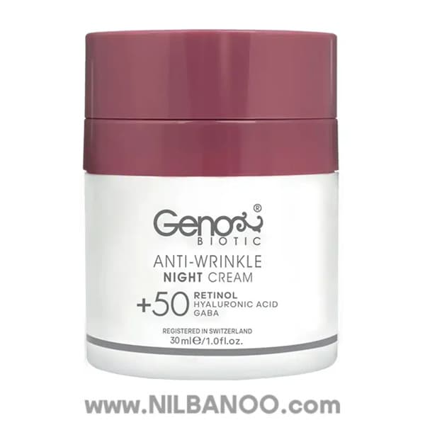 کرم شب ضد چروک ژنو بایوتیک مناسب سن بالای 50سال حجم 30mL — تصویر ۲