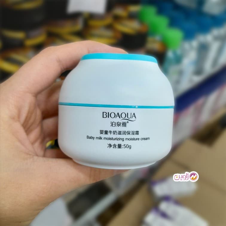 کرم مرطوب کننده شیر کودک بیوآکوا 50گرم — تصویر ۲