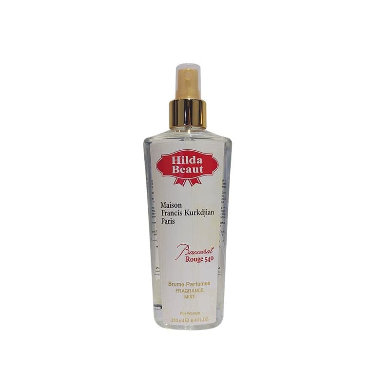 بادی اسپلش زنانه هیلدا بیوت مدل Baccarat Rouge حجم 250mL