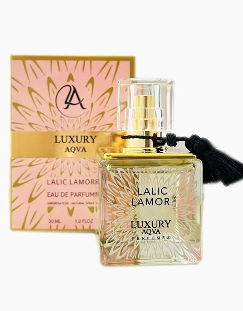 ادکلن مینی لالیک لامور برند لاکچری آکوا LUXURY AQUA | حجم 30 میل — تصویر ۳