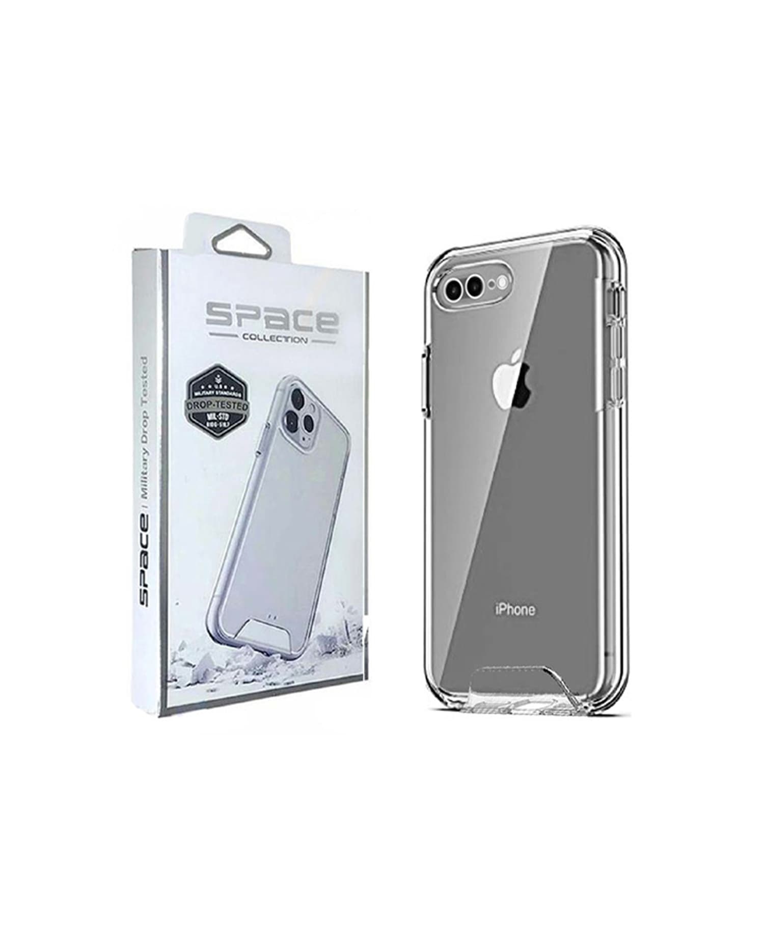 قاب موبایل ژله‌ای شیشه‌ای اپل Iphone 7 / 8 Plus