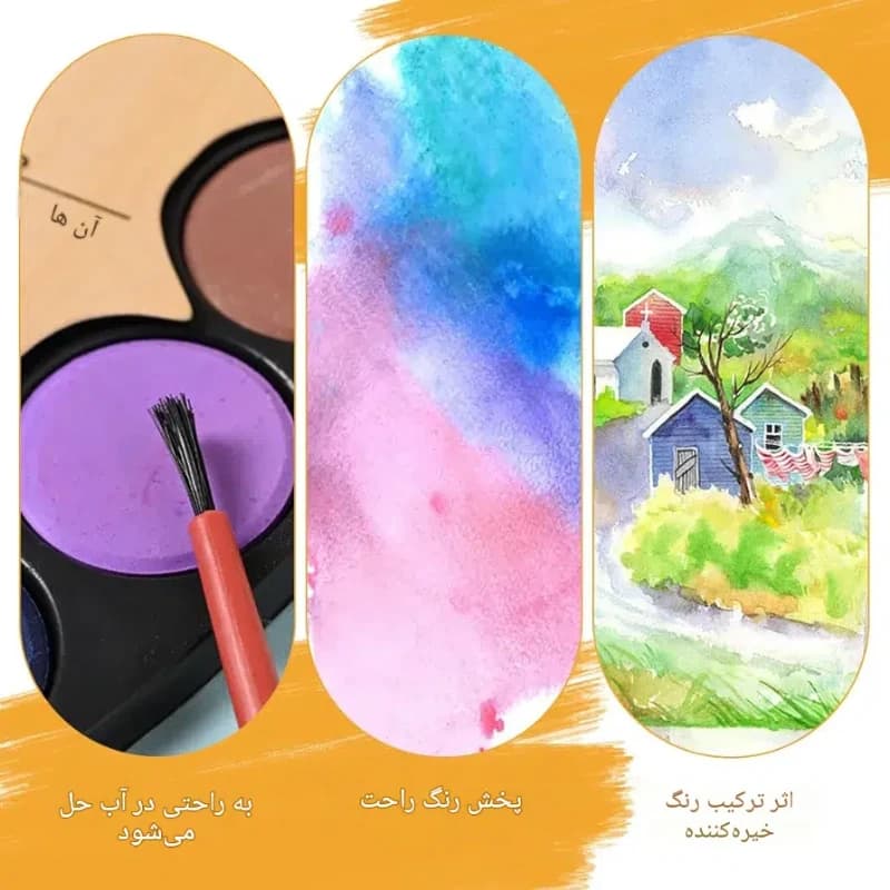 آبرنگ پالتی نقاش کوچولو R12 — تصویر ۸