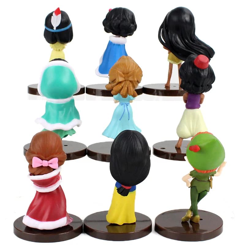 فیگور پرنسس های دیزنی Disney Princesses مجموعه 9 عددی — تصویر ۲