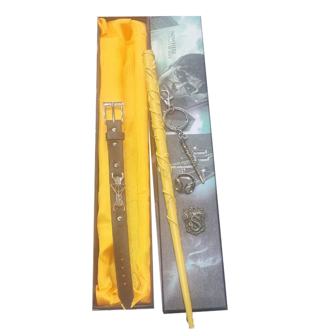 عصای چوبی 35 سانتی متری هری پاتر Harry Potter + اکسسوری کد 01 — تصویر ۴