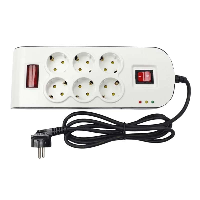 محافظ برق 6 خانه ارت دار دیجیتال پارت الکتریک مدل پارت 8795