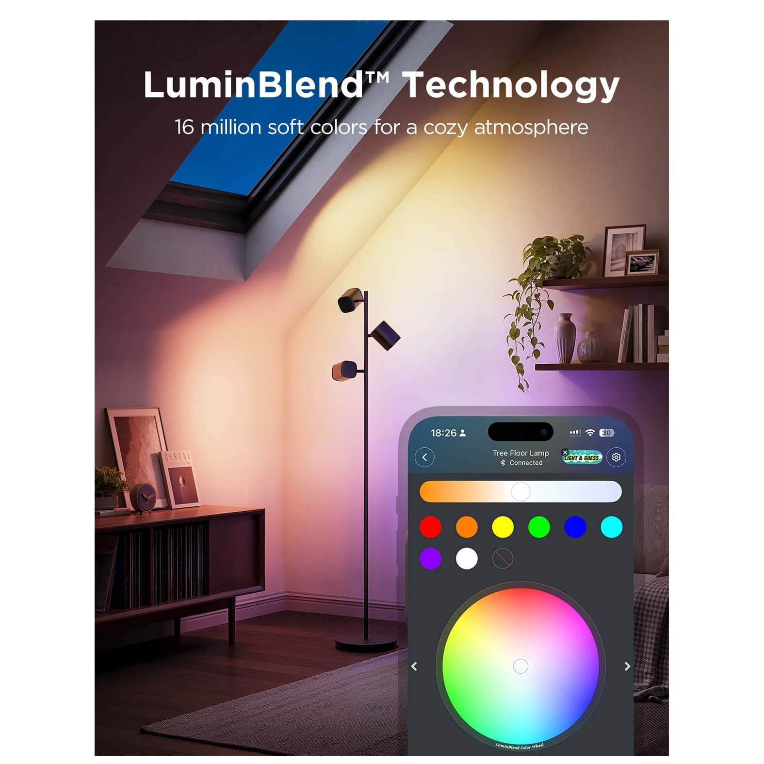 چراغ هوشمند درختی Govee Tree Floor Lamp H60B2 — تصویر ۷