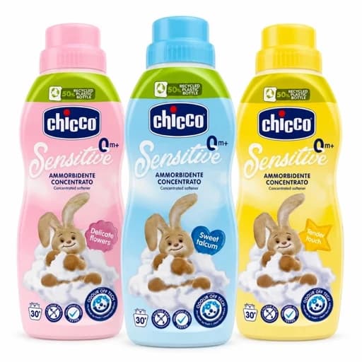 مایع نرم کننده لباس کودک چیکو Chicco حجم 750 میلی لیتر – در سه رایحه متفاوت