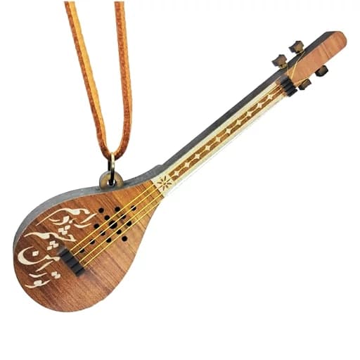 گردنبند طرح ساز سه تار - تولیدی (عمده و تک)