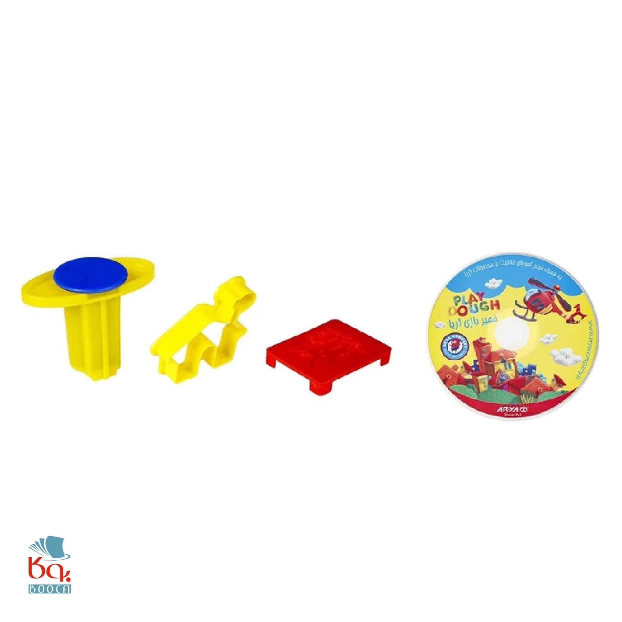 خمیر بازی 10 رنگ سطلی همراه با DVD — تصویر ۸
