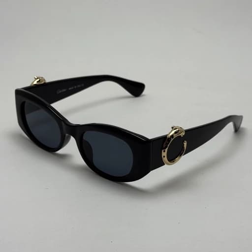 عینک آفتابی زنانه لاکچری کارتیر Panthere De Cartier تمام مشکی