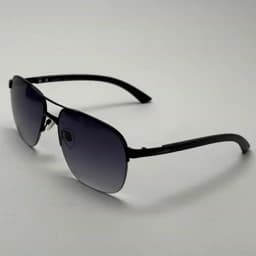 عینک آفتابی مردانه کارتیر Cartier مدل Santos تمام مشکی — تصویر ۲